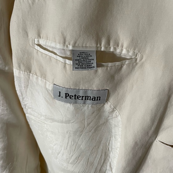 J. Peterman Silk and Linen Blazer - Picture 5 of 7